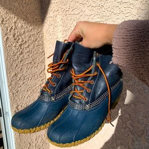 blueberry ll bean duck boots
